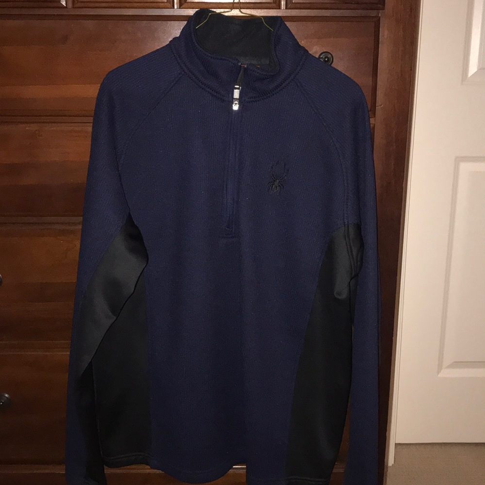 Mens Spyder half zip pullover